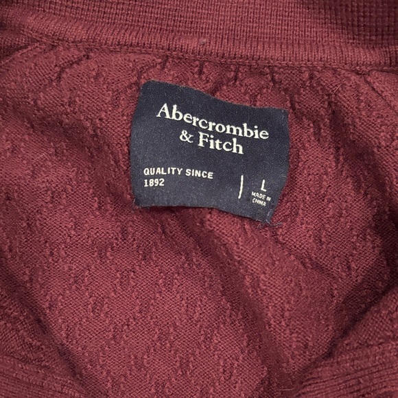 Abercrombie & Fitch Maroon Button Down Shirt (read description) - Picture 2 of 2